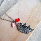 MyLittleThing - Vintage Silver Crown Necklace