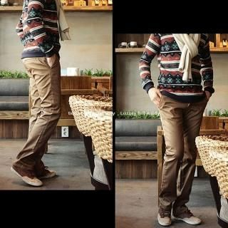Brushed Fleece Straight-Leg Pants Brushed Fleece Straight-Leg Pants