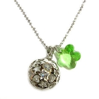 6thJune - 'Scope' - Guarding Angel Necklace with Swarovski Light Green Crystal Flower 6thJune - 'Scope' - Guarding Angel Necklace with Swarovski Light Green Crystal Flower