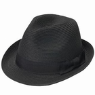 GRACE - Bow-Accent Woven Fedora