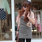 REDOPIN - Sheer Sleeve Stripe Top