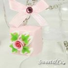 Sweet & Co. - Sweet Pink Rose Chocolate Ribbon Necklace