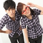 MR.PARK - Short-Sleeve Plaid Shirt
