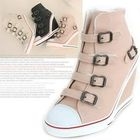 Marcella - Buckled Wedge Sneakers