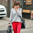 REDOPIN - 3/4-Sleeve Chiffon Back Top