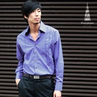 Purplow - Pintuck Dress Shirt