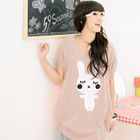59 Seconds - Rabbit Print Knit Top