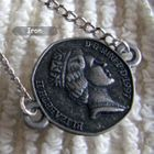 MyLittleThing - Silver Vintage Coin Short Necklace