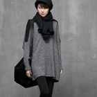HALUMAYBE - Wool Blend Knit Tunic Dress