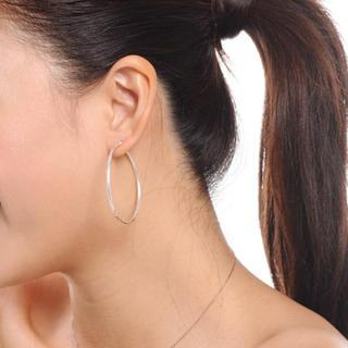 925 Silver Engraved Hoop Earrings (50 mm diameter) 925 Silver Engraved Hoop Earrings (50 mm diameter)