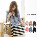 E MAGIC MIRROR - Asymmtric-Hem Trench coat