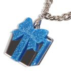 Sweet & Co. - Sweet Blue Glitter Present Chain Silver Necklace