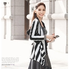 Melissa - Open-Front Striped Cardigan