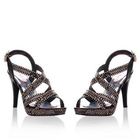 Grace Candy - Cross-Strap Rhinestone Pumps