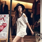 PUFFY - Cut Away-Shoulder Knit Top