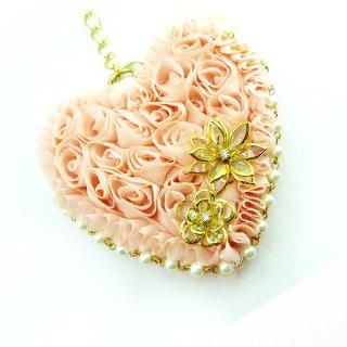 Ruffle Heart Key-Chain