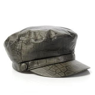 Faux Leather Hat