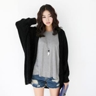 HARU - Open-Front Knit Cardigan