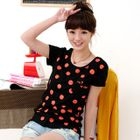 59 Seconds - Pocket-Front Polka-Dot T-Shirt