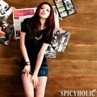 SPICY HOLIC - Stretchy Padded Rouched Top