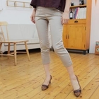 CLICK - Elastic-Waist Cropped Pants