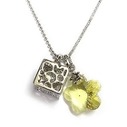 6thJune - 'Dream' - Guarding Angel Necklace with Swarovski Yellow Crystal Flower