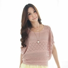 Tokyo Fashion - Batwing-Sleeve Open-Knit Top