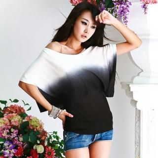 Gradient Kimono Sleeve Knit Top Gradient Kimono Sleeve Knit Top