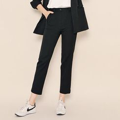 HOTPING - Pocket-Side Tapered Dress Pants HOTPING - Pocket-Side Tapered Dress Pants