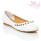 Nongli - Faux-Leather Studded Flats