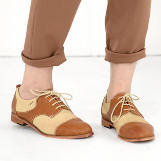 Lace-Up Canvas Oxford Flats Lace-Up Canvas Oxford Flats