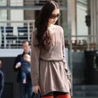 SOHO Central - V-Neck Sweater Dress (Belt not Included)