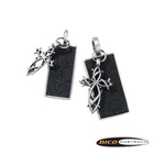 BICO - His & Her Cross Tags Pendant