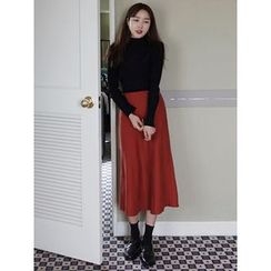 maybe-baby - Flare Midi Skirt maybe-baby - Flare Midi Skirt