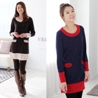 Celli Girl - Contrast-Trim Knit Dress