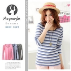 Maymaylu Dreams - Striped Long Sleeve Cotton Top