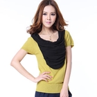 O.SA - Color-Block Knit Top