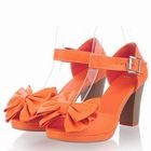 Smoothie - Bow-Accent Chunky Heel Sandals