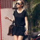 PUFFY - Belted Short-Sleeve Dress