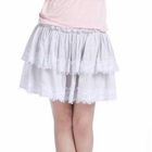 O.SA - Lace-Trim Pintuck Layer Skirt