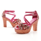 Grace Candy - Floral Platform Sandals