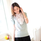 Tokyo Fashion - Dotted Frilled Knit Top