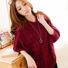 Tokyo Fashion - Dolman-Sleeve Pointelle Sweater