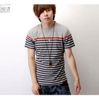 SeventyAge - Short Sleeve Striped Tee