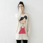 lovemark - Printed Wool Blend Knit Dress