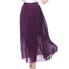 O.SA - Pleated Chiffon Maxi Skirt