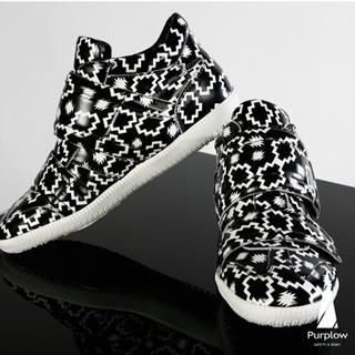 Genuine Leather High-Top Sneakers Genuine Leather High-Top Sneakers