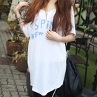 yerwang - Scoop-Neck Short-Sleeve T-Shirt