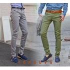 TOPGUYS - Cotton Blend Skinny Pants