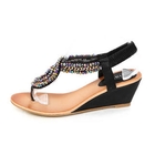 REDOPIN - Beaded Wedge Sandals